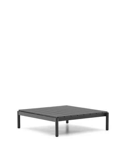 Журнальный столик Sorells из серого алюминия 89 x 91 см