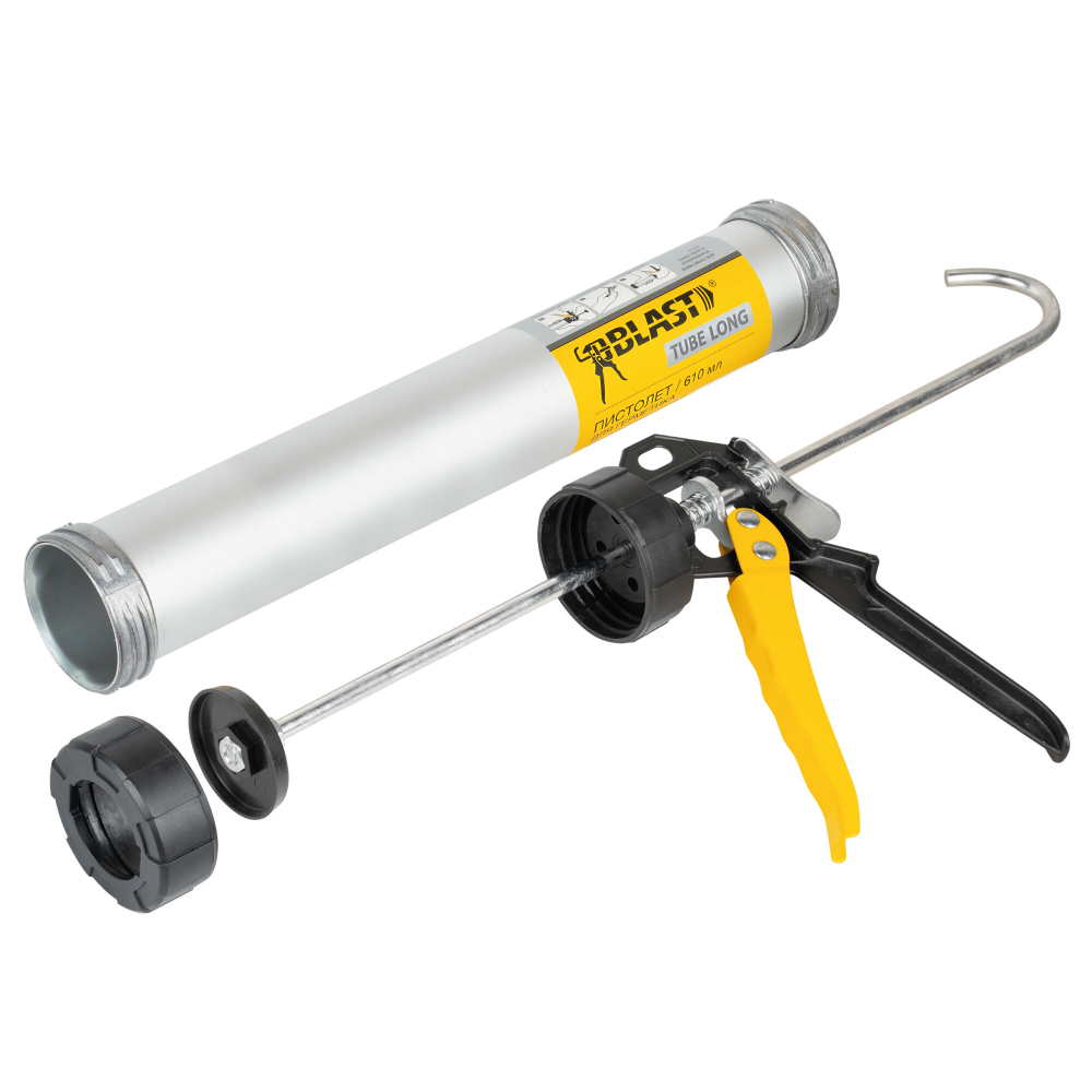 Пистолет для герметика алюминевая туба Tube Long "Blast" 600мм