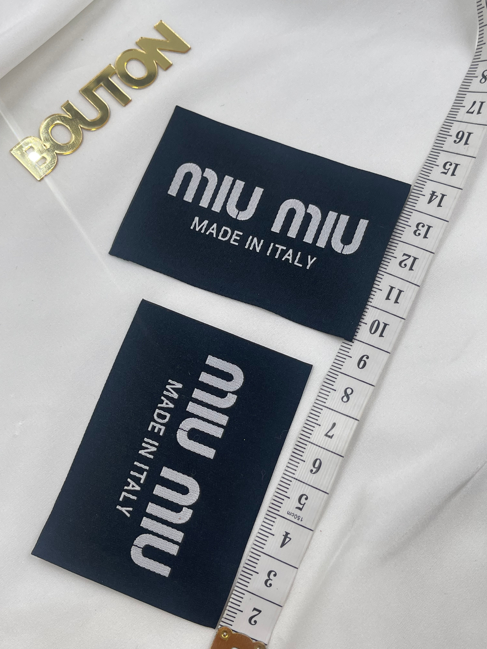 Бирка Миу чёрная 71х51 мм