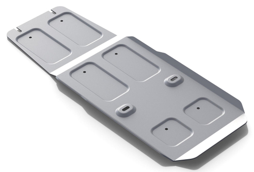 Защита КПП Rival для Infiniti FX 35 II (V - 3.5) 2008-2011/Infiniti FX 37 II рестайлинг (V - 3.7) 2011-2013/Infiniti QX70 (V - 3.0D; 3.7) 2013-2018, штампованная, алюминий 3 мм, с крепежом, 333.2402.1