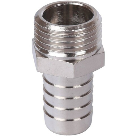 Штуцер НР никелированный 1/2"x16 STOUT