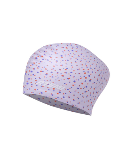 TLH1PVF Шапочка для плавания long hair cap Point violet flower. силикон