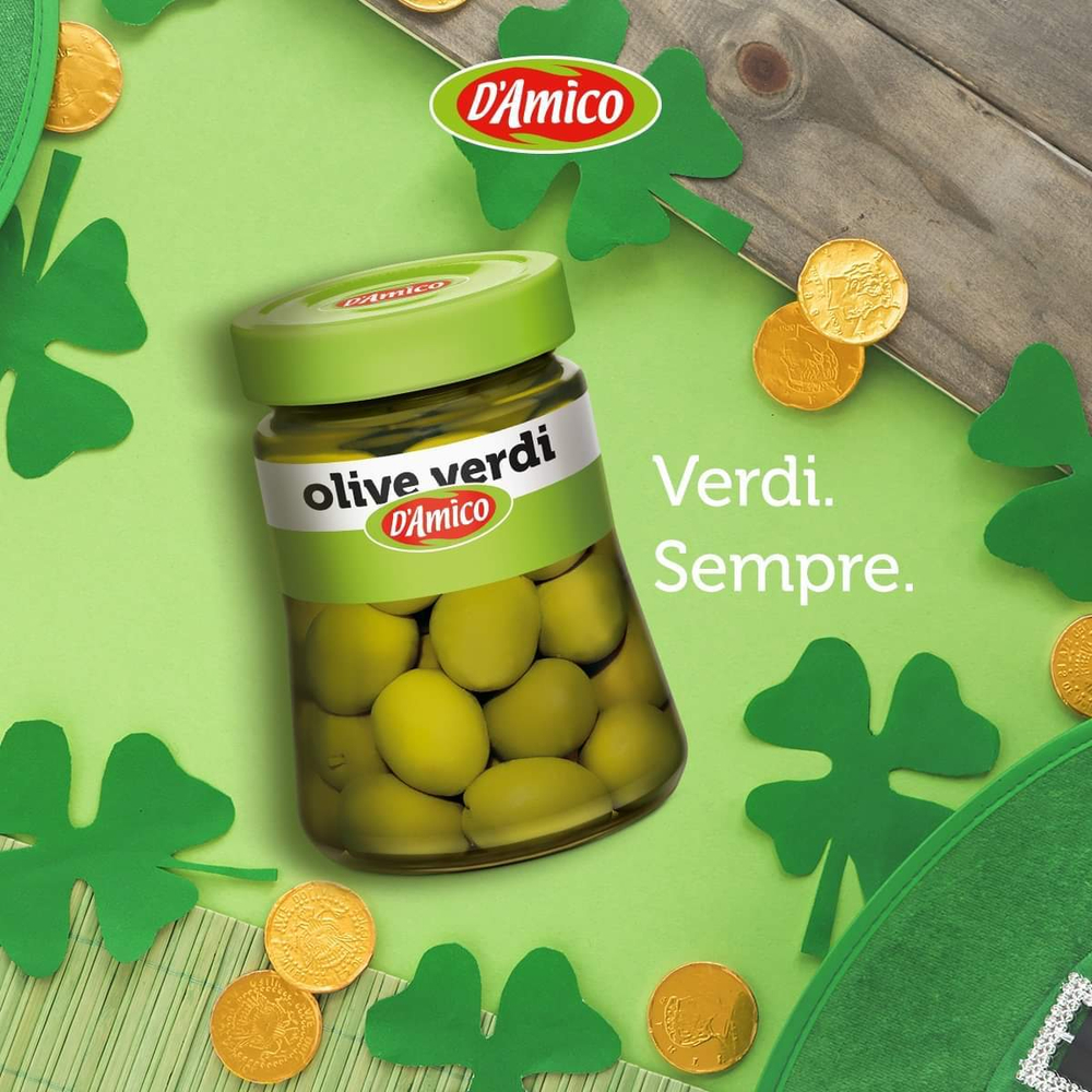 Зеленые оливки гигантские Damico 470 гр Италия