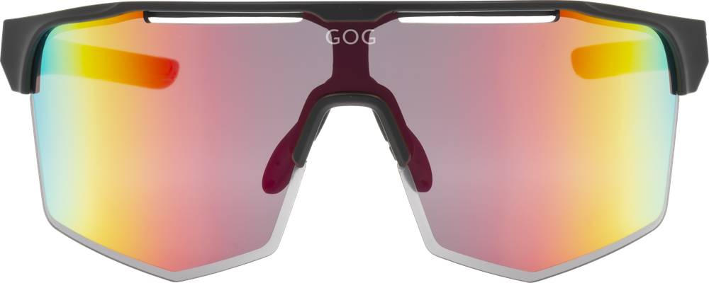 Спортивные очки GOG Athena / Matt Black / Red Lens