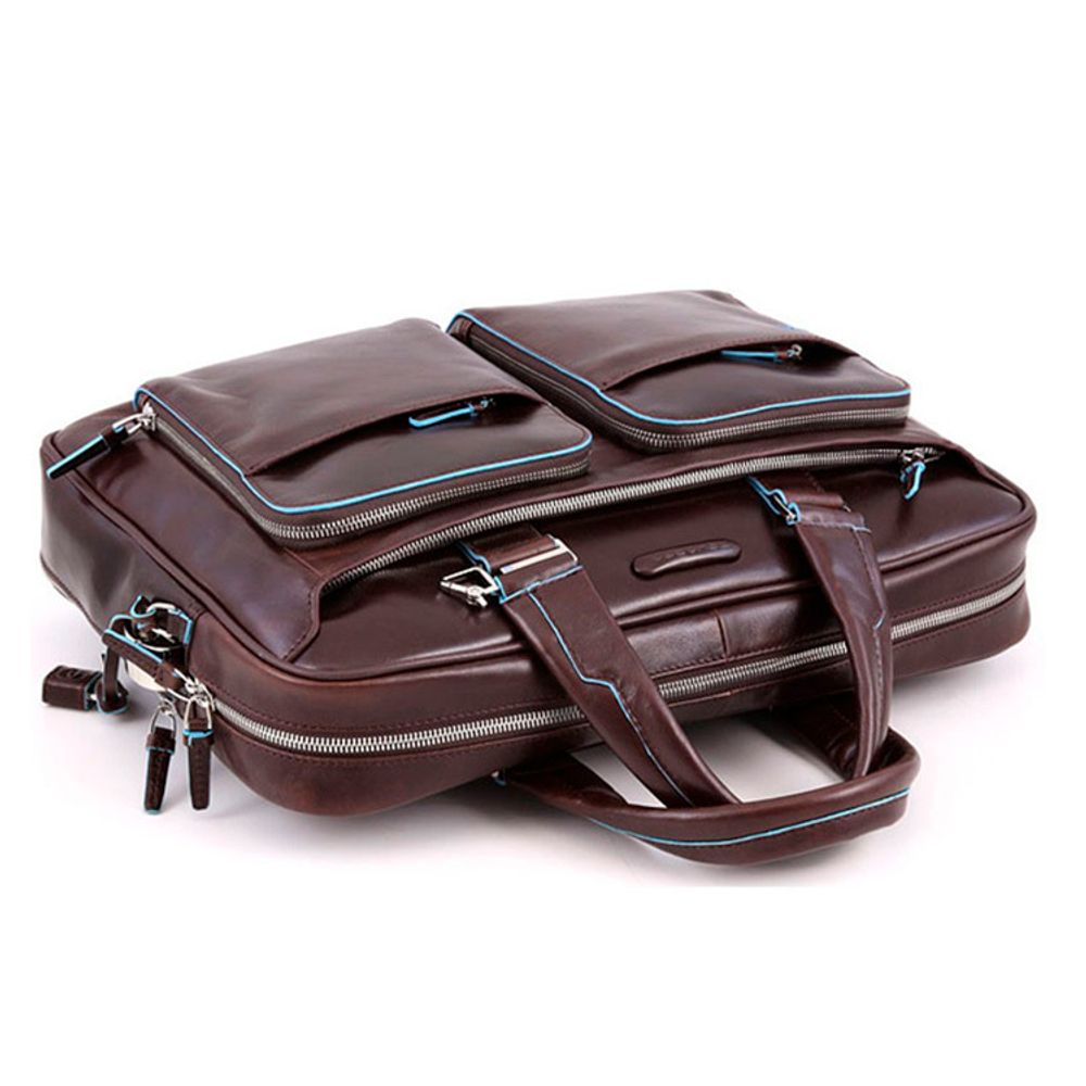 Сумка мужская Piquadro Blue Square коричневая телячья кожа (CA2849B2/MO)