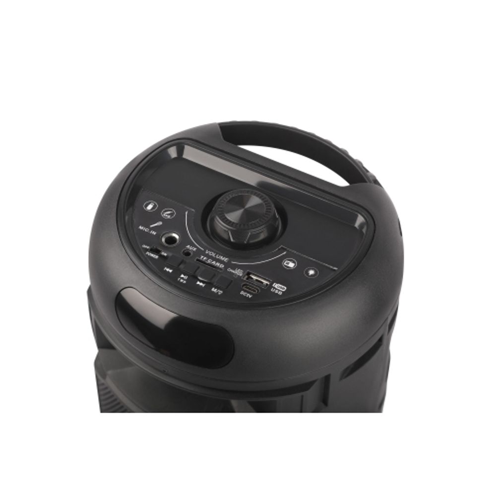 Портативная колонка Intro WZ810 bluetooth бумбокс беспроводная с микрофоном акустическая черная