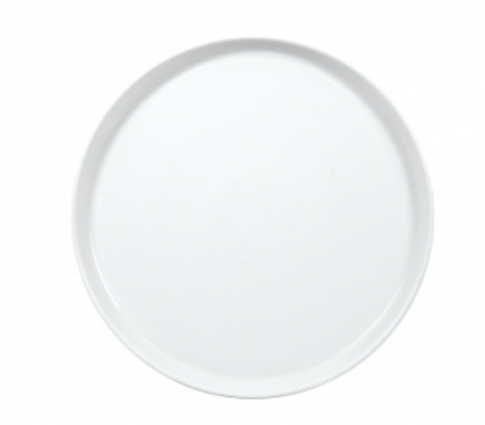 GBSBLB27DU00  Тарелка Круглая Борт Вертикальный D=27 См., Плоская, Фарфор, Цвет Молочно-Белый, Bilbao