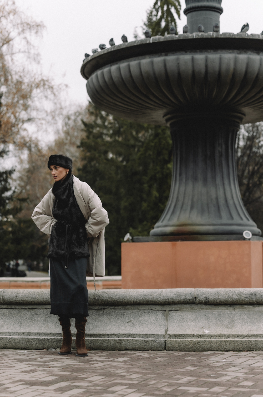 Манишка меховая