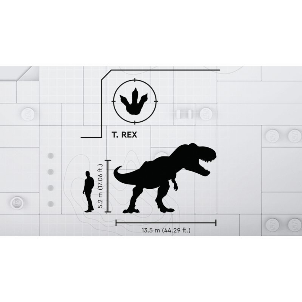Конструктор LEGO Jurassic World - Побег тираннозавра Рекса и атроцираптора 76948