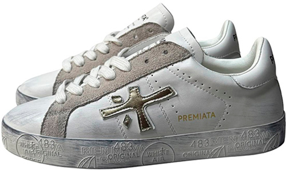 Premiata 483 Print Edition Beige
