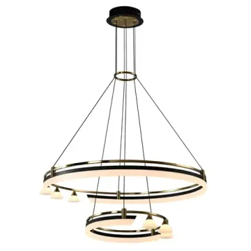 Подвесная светодиодная люстра 85W 3000K CL211092 чёрный / бронза HELLY Citilux