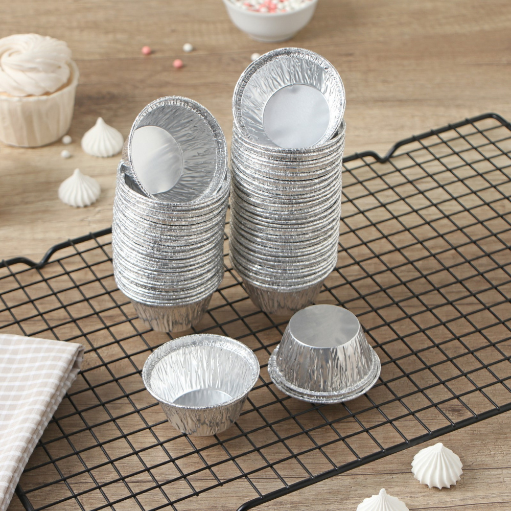 Набор форм из фольги 40*30 мм. (50шт/наб)