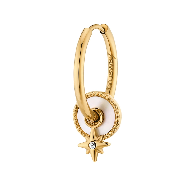 Серьга Чакра – Золото, Звезда