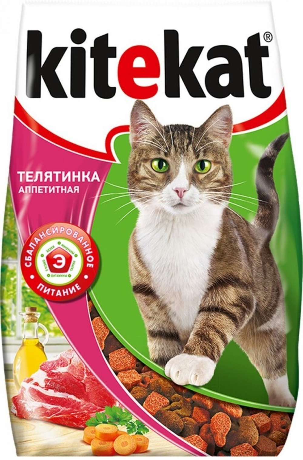 Kitekat телятинка аппетитная 350 г