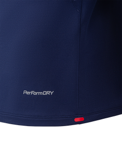 Джемпер тренировочный NATIONAL PerFormDRY Training Zip Top, темно-синий