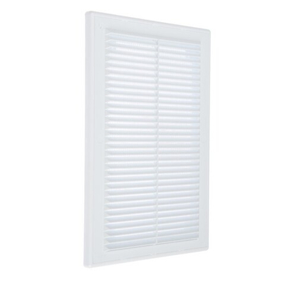 Решётка вентиляционная в рамке с москитной сеткой 206х300 мм Люкс