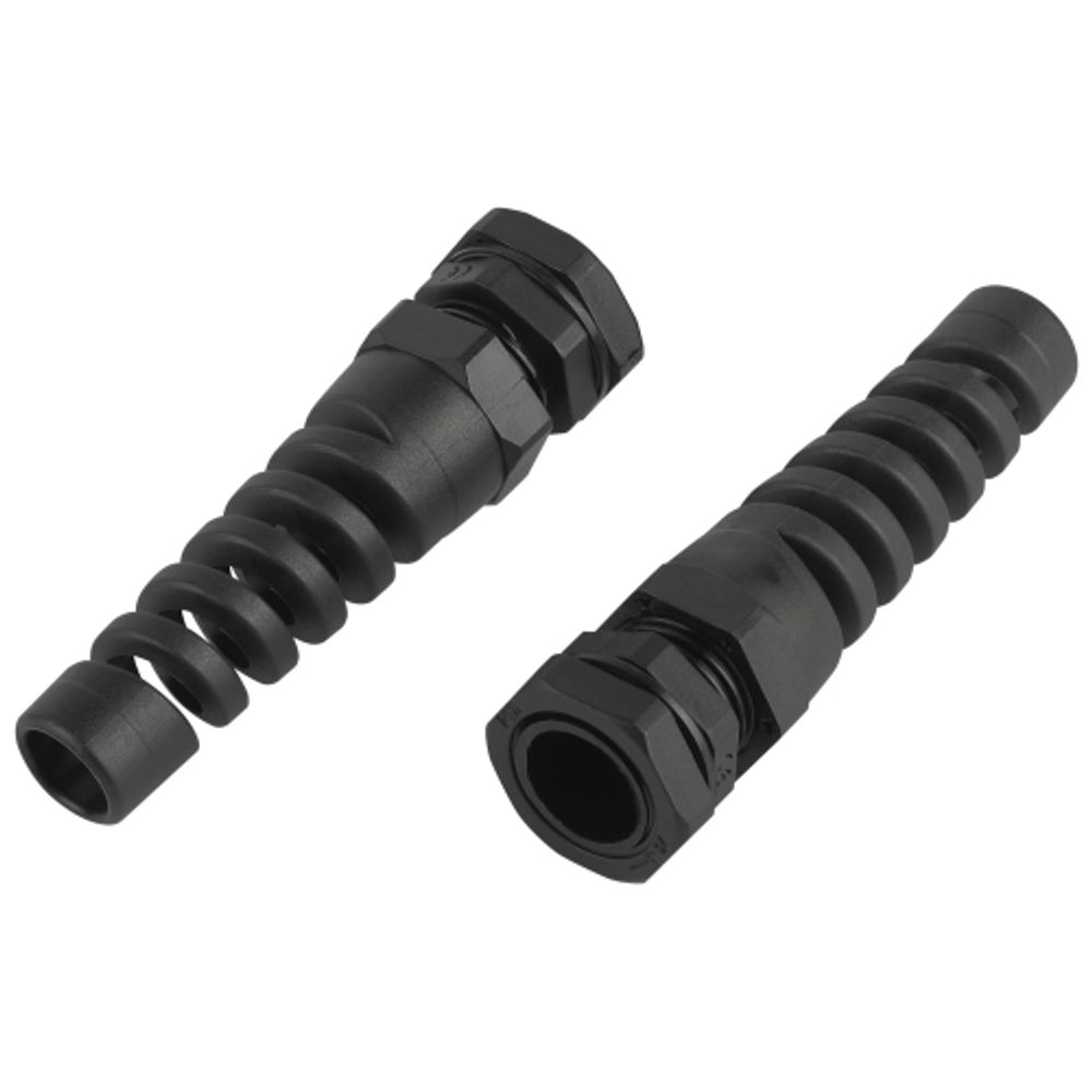 Кабельный ввод сальник ЭРА NO-224-251 с гибким отводом PGR 11 (d отв.18.6 мм / d провод.5-10 мм) IP54 (упаковка 10 штук)