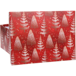 Коробка подарочная «Веселые елочки» 29*22*12,5 см