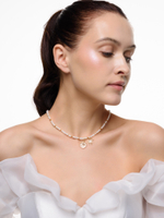 Колье "Crystal sun pearl" Gold