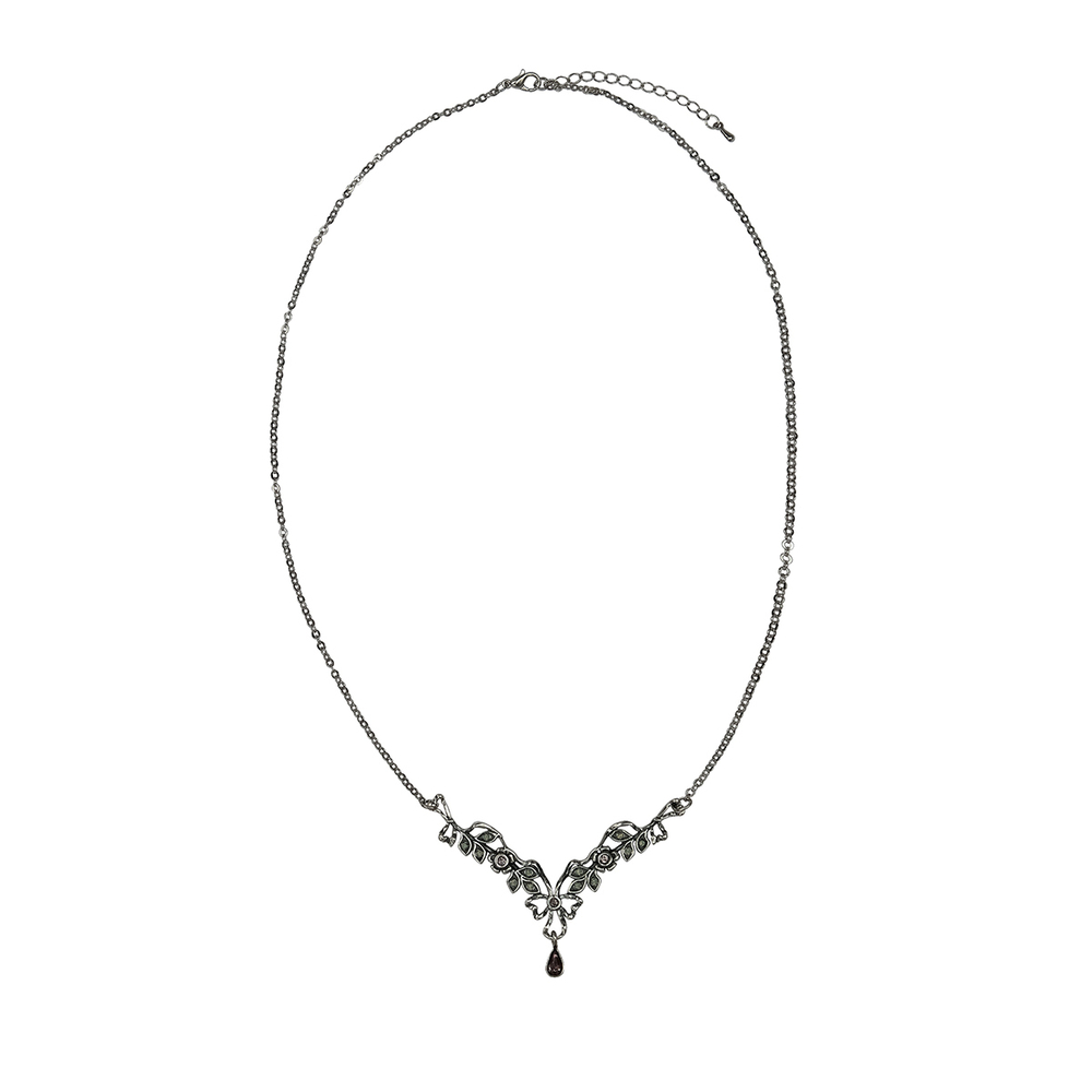 "Биот" колье в серебряном покрытии из коллекции "Пастушка" от Jenavi с замком карабин