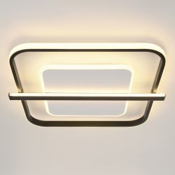 Светильник потолочный светодиодный ЭРА Модерн Franco CLL-1-107W 3K-6K RC BK с ДУ черный