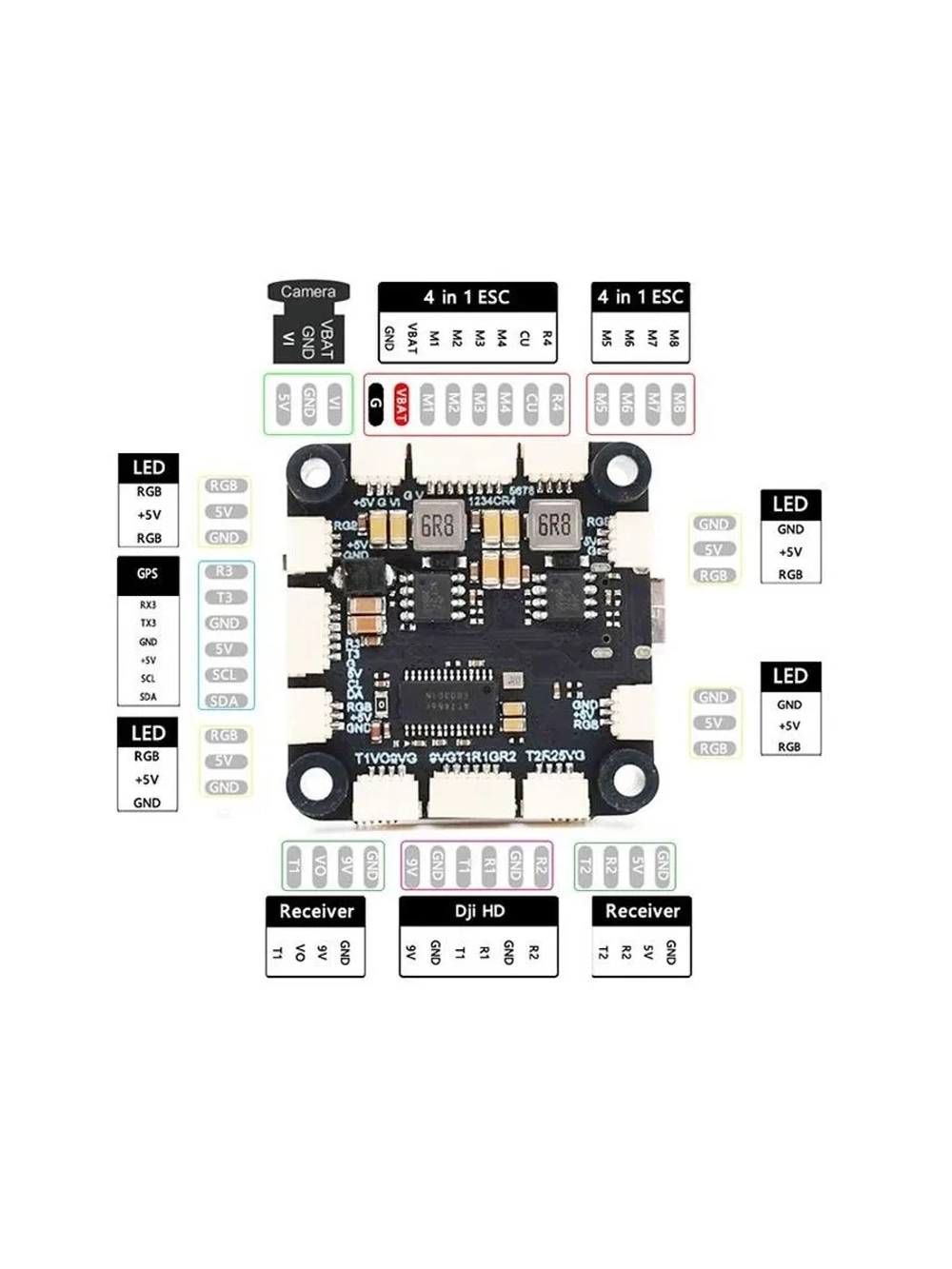 Квадрокоптер FPV, дрон 7 дюймов, ELRS 2.4 ГГц
