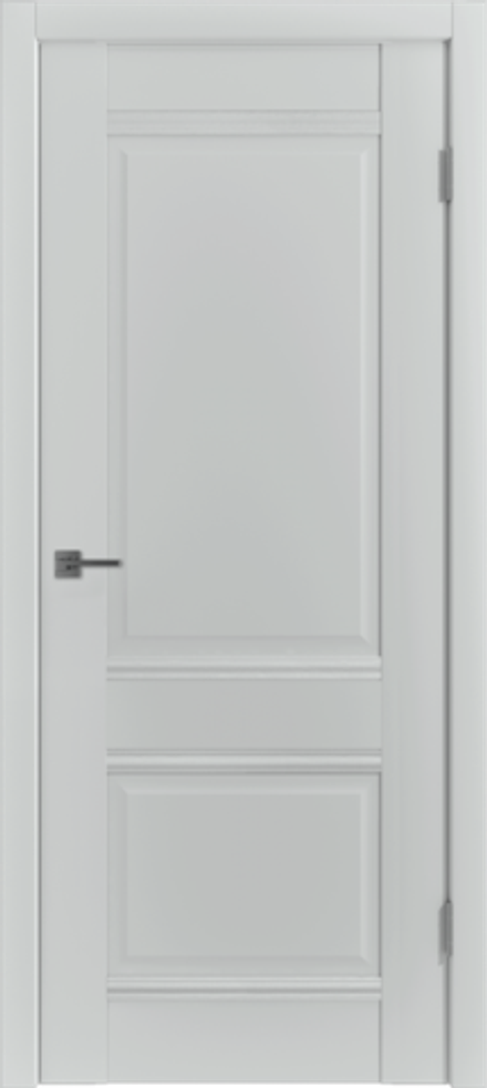 Межкомнатная дверь  VFD (ВФД) EC2 ДГ Emalex Steel (светло-серая матовая , без текстуры)
