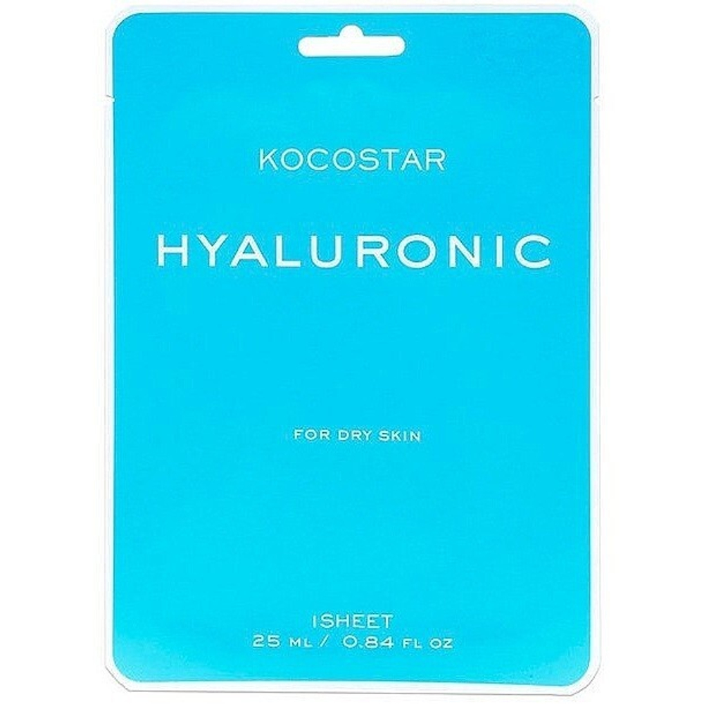 КOCOSTAR Vegan MASK HYALURONIC Увлажняющая тканевая маска для лица