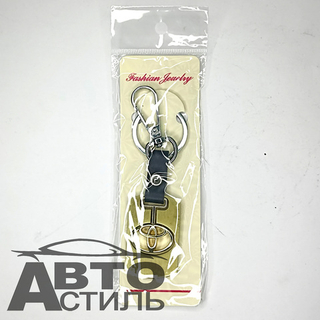 Брелок для ключей МЕТАЛЛ ТОЙОТА\TOYOTA золото с 2ным карабином
