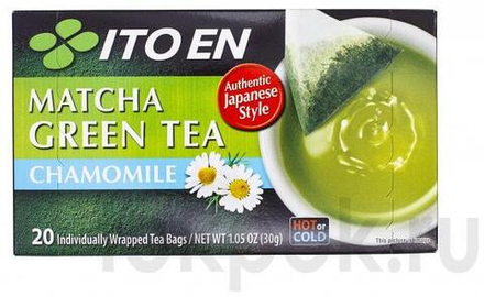 Зеленый чай с ромашкой ITOEN Matcha Green Tea, 20 пак х 30 гр