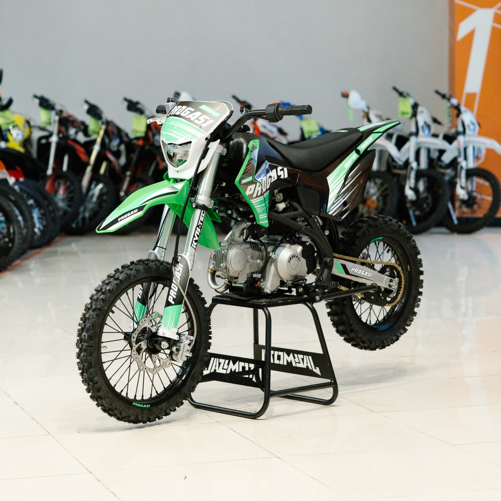 Питбайк PROGASI SMART 5 125CC GREEN 17/14 (Полуавтоматическая КПП)