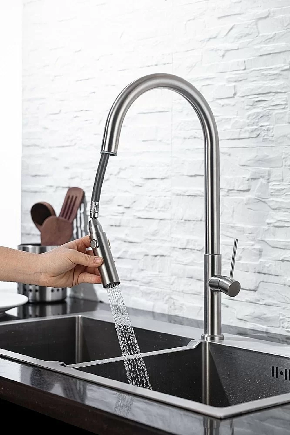 Смеситель для кухни Allen Brau Sprungfeder 5.60002-SS