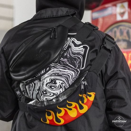 Сумка ТАЙНА Чер.Мрамор