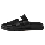 Hermes Chypre functional windbreaker wear fashion sandals women's black, H222100Z 02