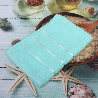 Полотенце махровое 50*90см «LUNA» цвет мятный 05010 плотность 360гр/м2