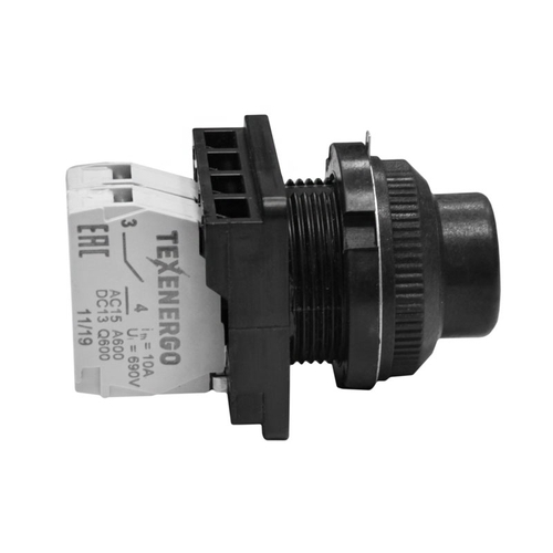 Переключатель управления ПЕ171/1м 10А ключ на два положения с фиксацией 2з+0р диаметр посадочного отверстия 30мм УХЛ3 IP40