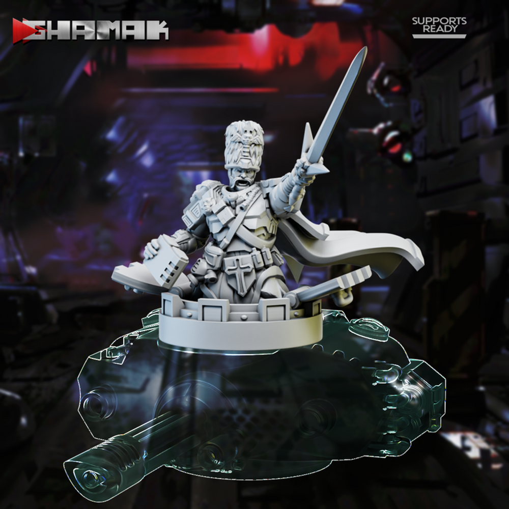 Astra Militarum Vostroyan Firstborn Командир танка миниатюра для dnd, днд, pathfinder, фентези, Настольная игра, НРИ, Варгейм, РПГ