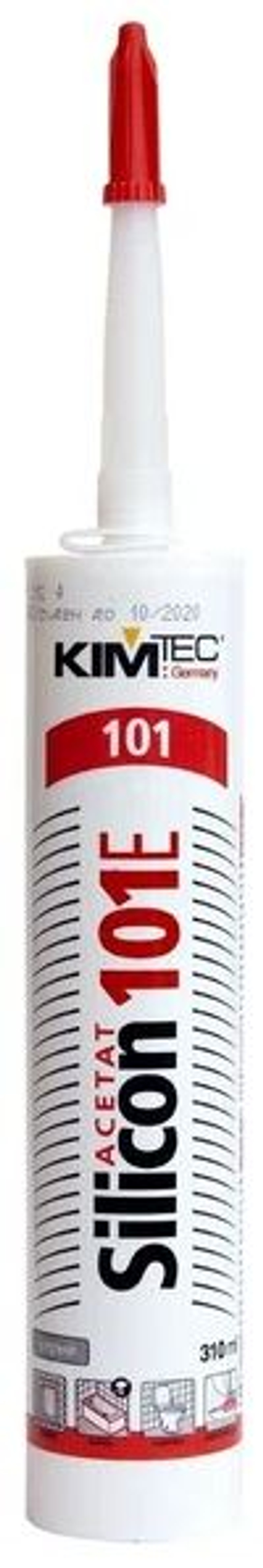 Герметик силиконовый универсальный Серый, 310 мл, 101Е KIM TEC, 02-01-48