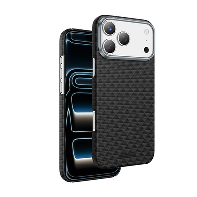 Чехол для iPhone 17 Pro KeepHone Kevlar Paris MagSafe Case Black
