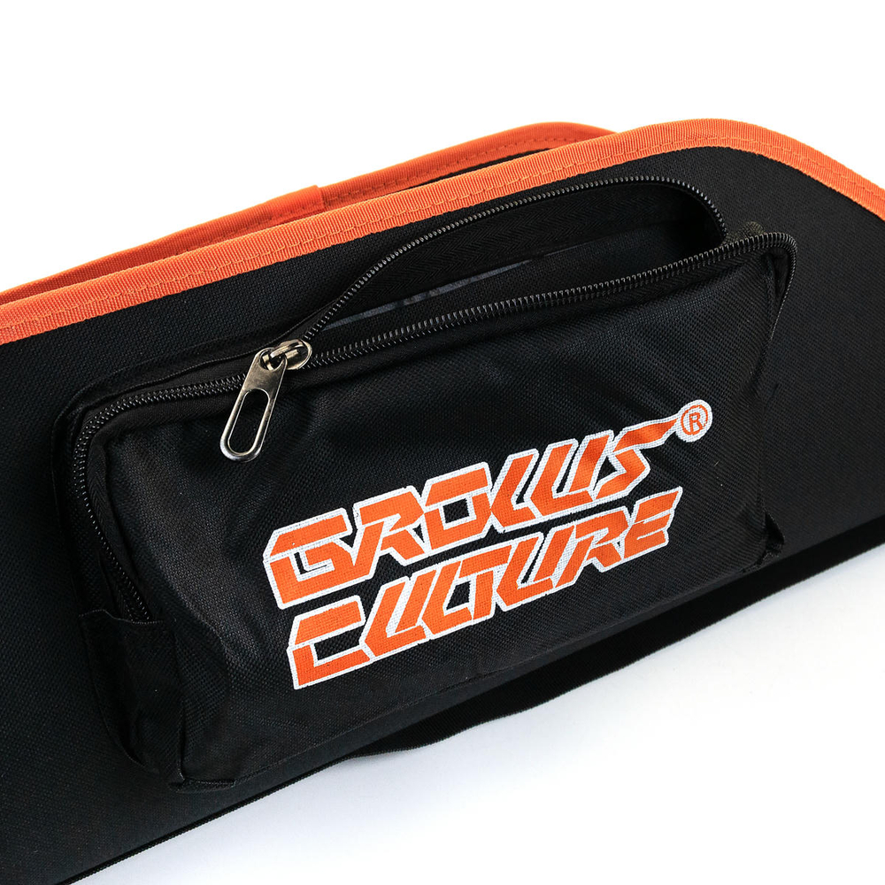 Чехол для зимней удочки Grows Culture, 85cм, с карманом, Черный/Оранжевый