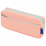 Пенал мягкий BRAUBERG PASTEL 2 отделения персиковый 21х9 5х5 см (3 штуки в упаковке)