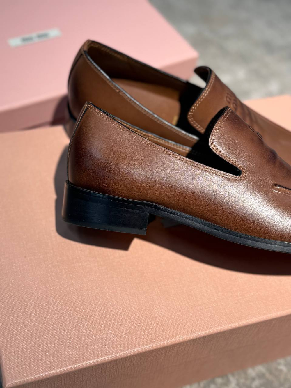 Лоферы MIU MIU