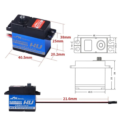 Сервопривод JX Servo CLS5830HV HV Waterproof Coreless Metal Gear digital