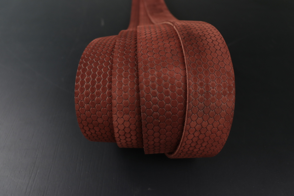 Ременная заготовка Шелк Бордо + Плита Дракон