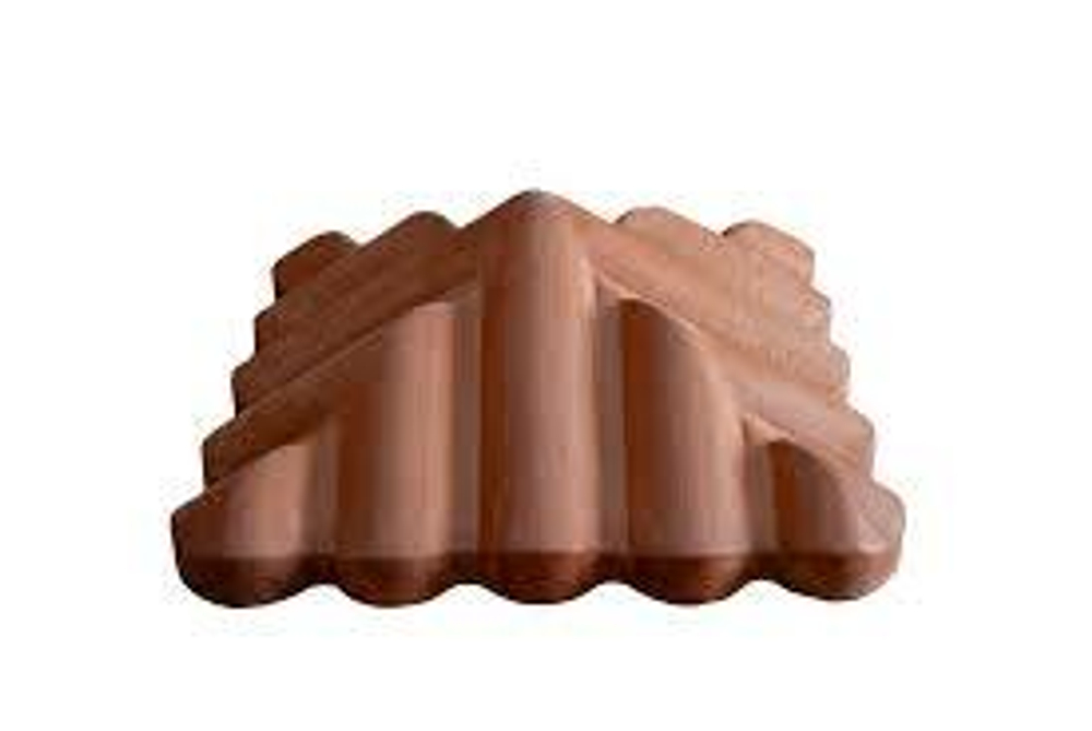 Крышка на колонну забора Черепица