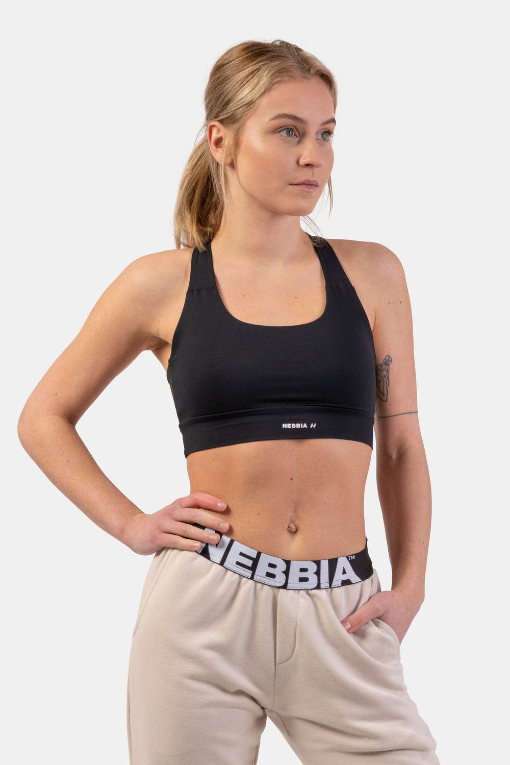 Топ NEBBIA Active Sports Bra with medium impact 413 Black