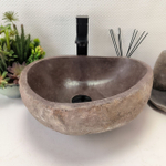 Раковина из речного камня RS-63903 (40*36*16) 0120