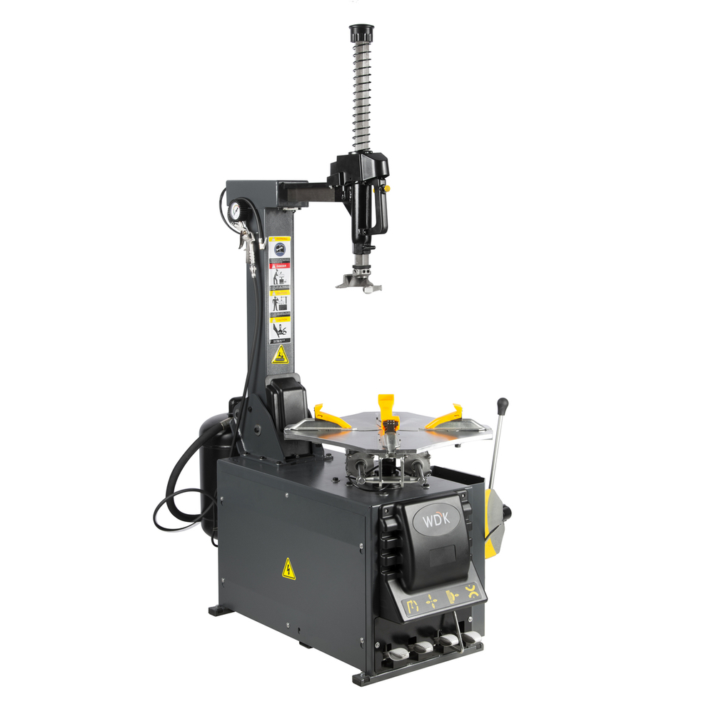 WDK-709238 Автоматический шиномонтажный станок со взрывной накачкой колес, двухскоростной, захват 10"-24"