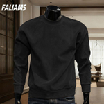 Мужской замшевый свитшот