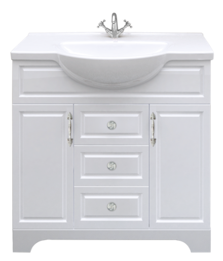 Тумба 1Marka Прованс 105Н 2в.я. 2д. Белый глянец